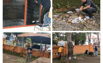 Bawaslu Takalar Gelar Kerja Bakti dan Makan Bersama 