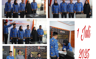 PPPK Bawaslu Takalar resmi dilantik Sekjend Bawaslu RI via daring