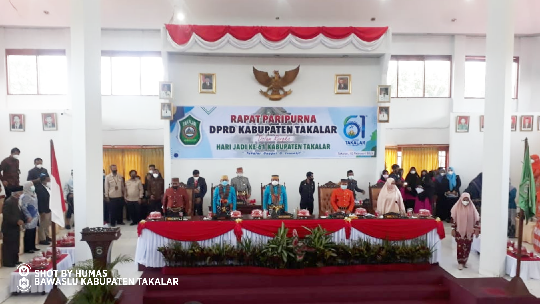 Bawaslu Takalar Ikuti Rapat Paripurna Dalam Rangka Hari Jadi Kabupaten Takalar ke 61 Tahun