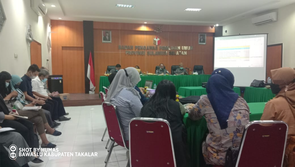 Bawaslu Takalar Hadiri Rapat Persiapan Finalisasi Timeline Kegiatan Pengawasan Tahun 2021
