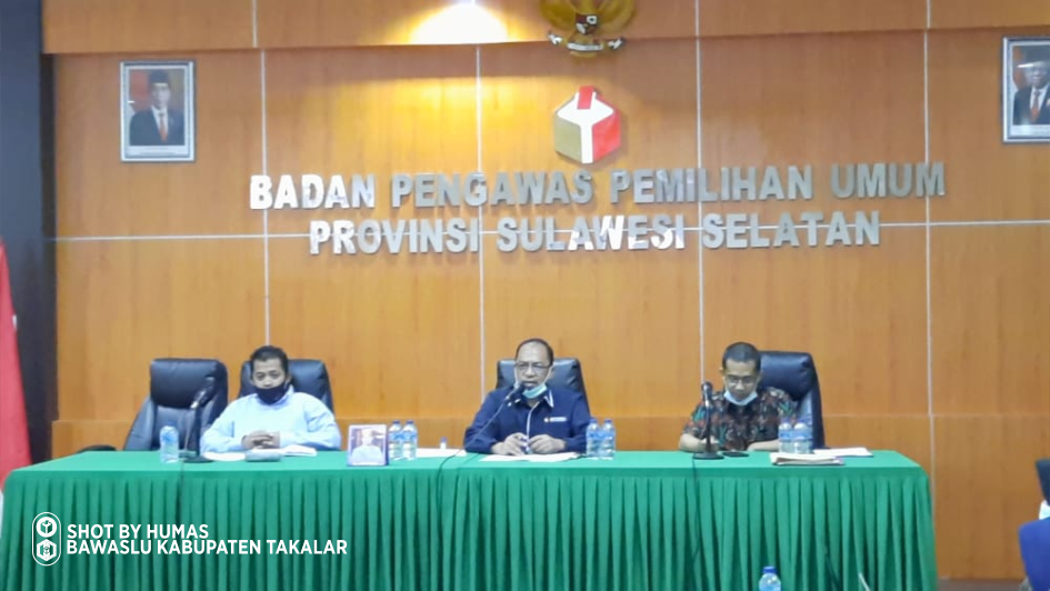 Pengembangan SDM Pengawas, Ketua Bawaslu Takalar Rapat dengan Bawaslu Provinsi Sulawesi Selatan