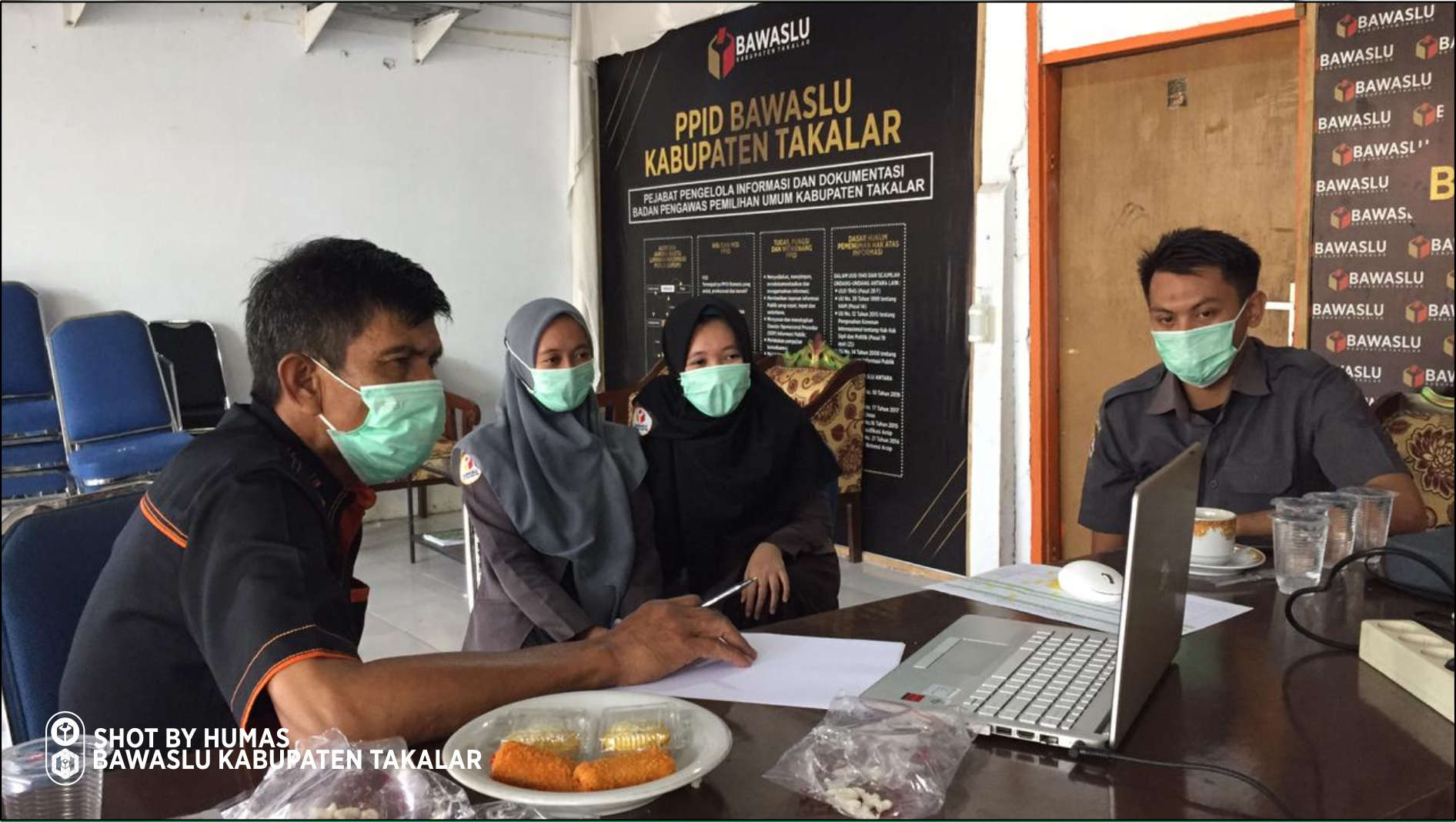 Bawaslu Takalar Hadiri Rapat Koordinasi Peningkatan SDM Penanganan Pelanggaran Via Zoom Meeting
