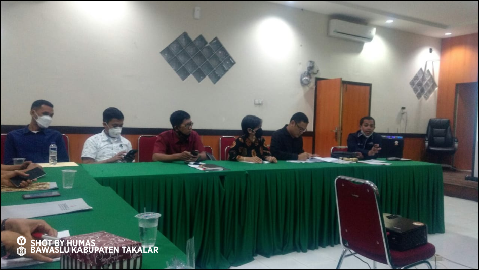 Korsek Bawaslu Takalar Ikuti Rapat Pemantapan dan Evaluasi Anggaran Triwulan 1 Tahun 2021