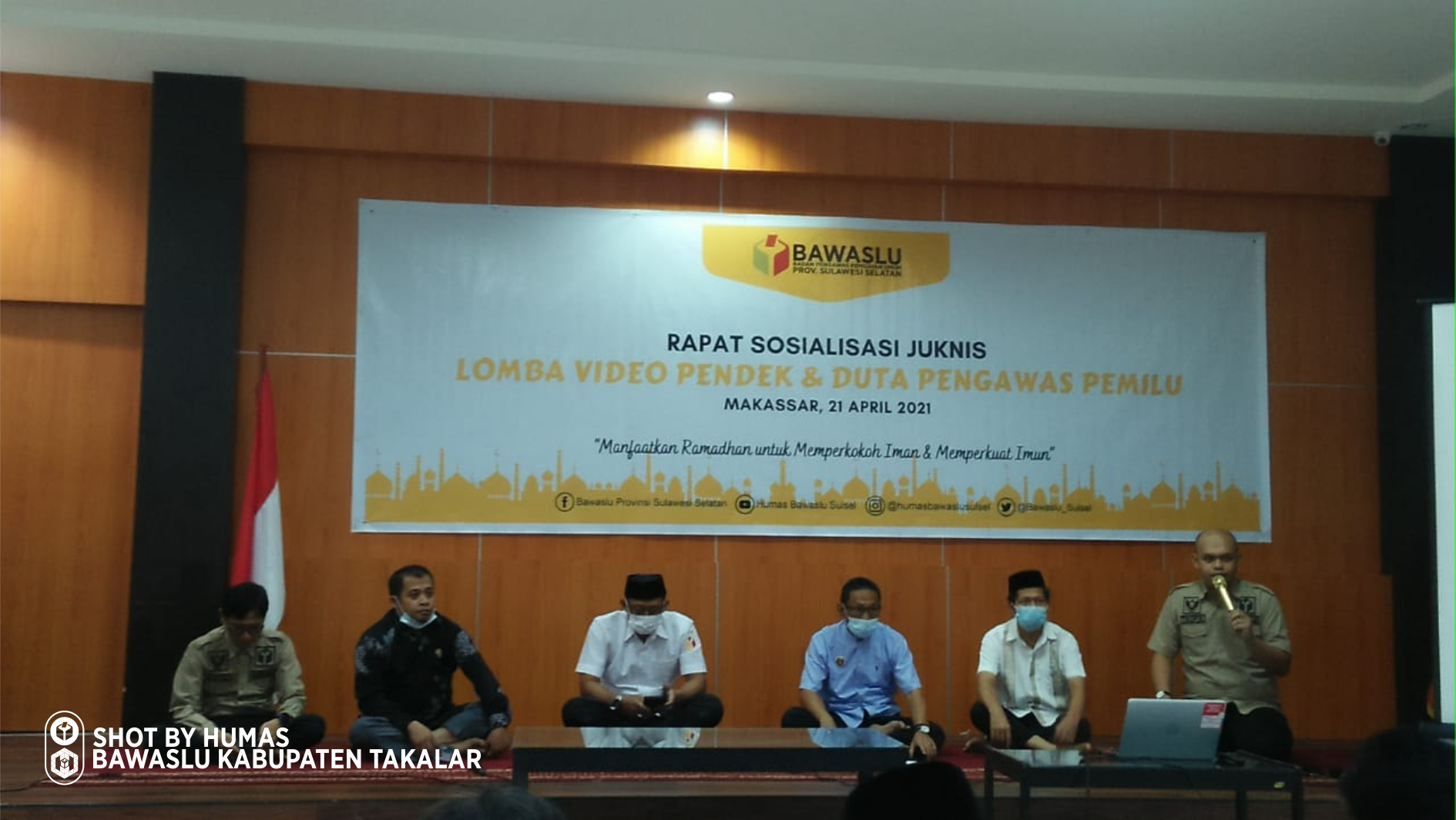 Sosialisasi Juknis Lomba Video Pendek dan Duta Pengawas Pemilu, Bawaslu Takalar Siap Massifkan
