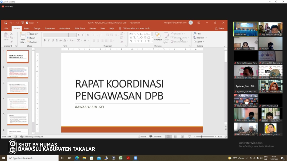 
Ikuti Rapat Koordinasi Pelaksanaan Pengawasan Daftar Pemilih Berkelanjutan