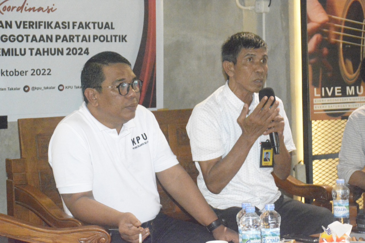 Jamin Kesamaan Hak Partai Politik, Bawaslu Takalar perketat Pengawasan Verifikasi Faktual
