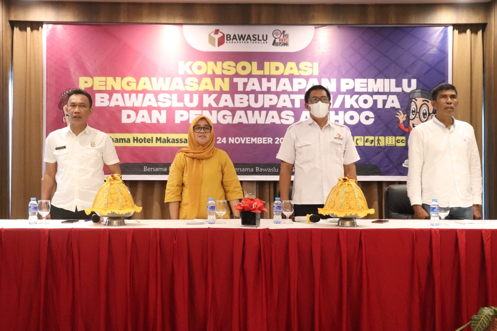 Hadirkan Panwascam dan Ormas Sipil, Bawaslu Takalar Konsolidasi Pengawasan Tahapan Pemilu
