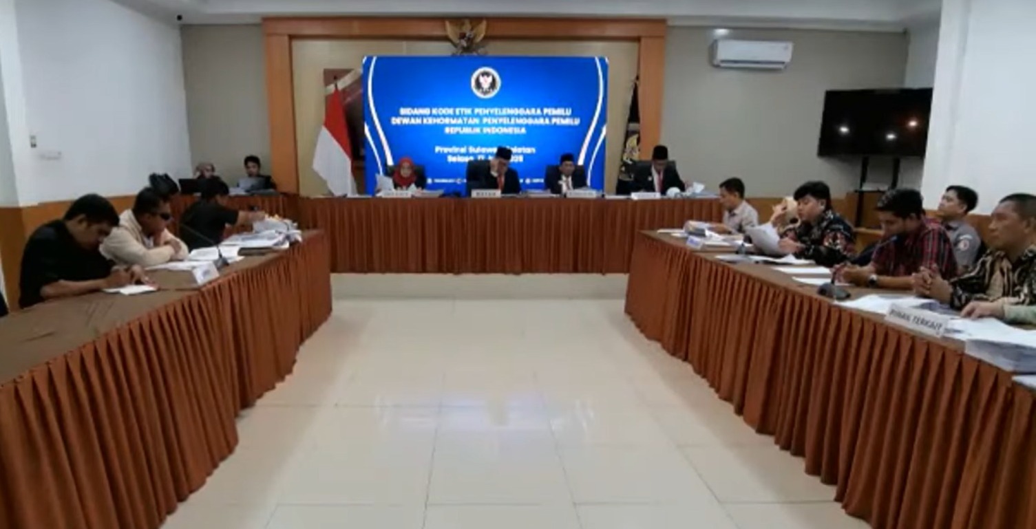 Bawaslu Takalar Ikuti Sidang DKPP Agenda Sidang Pemeriksaan