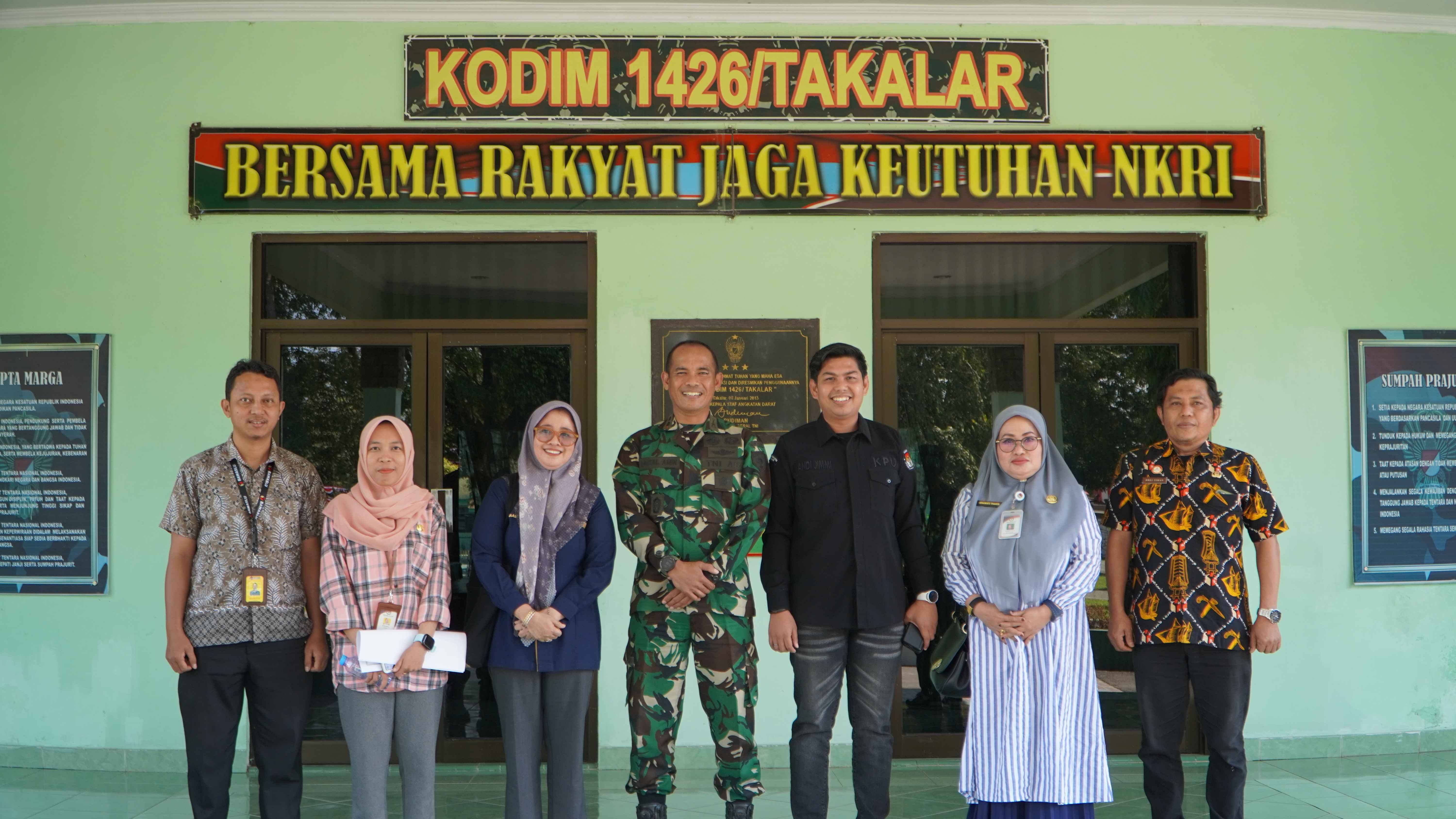 Bawaslu Takalar Awasi PDPB Koordinasi KPU Takalar dengan Kodim 1426 dan Polres Takalar