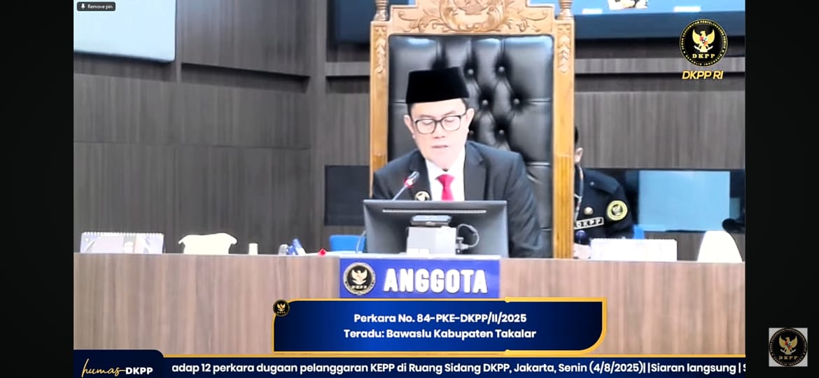 Pembacaan Putusan Sidang DKPP Perkara Nomor 84-PKE-DKPP/II/2025 oleh Ketua DKPP RI