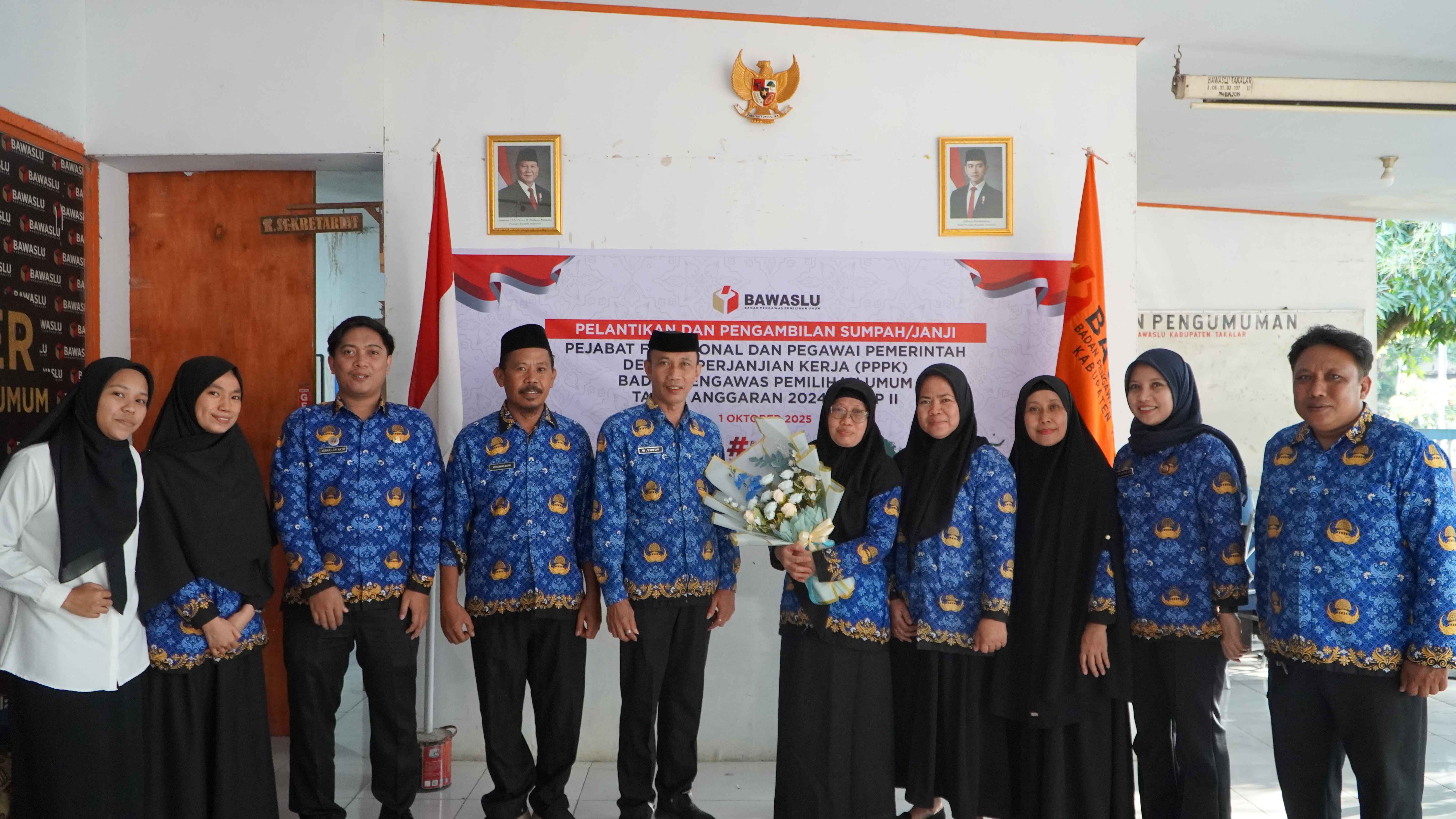 Wiwi Sunarsih dilantik sebagai ASN PPPK Bawaslu Takalar via Daring