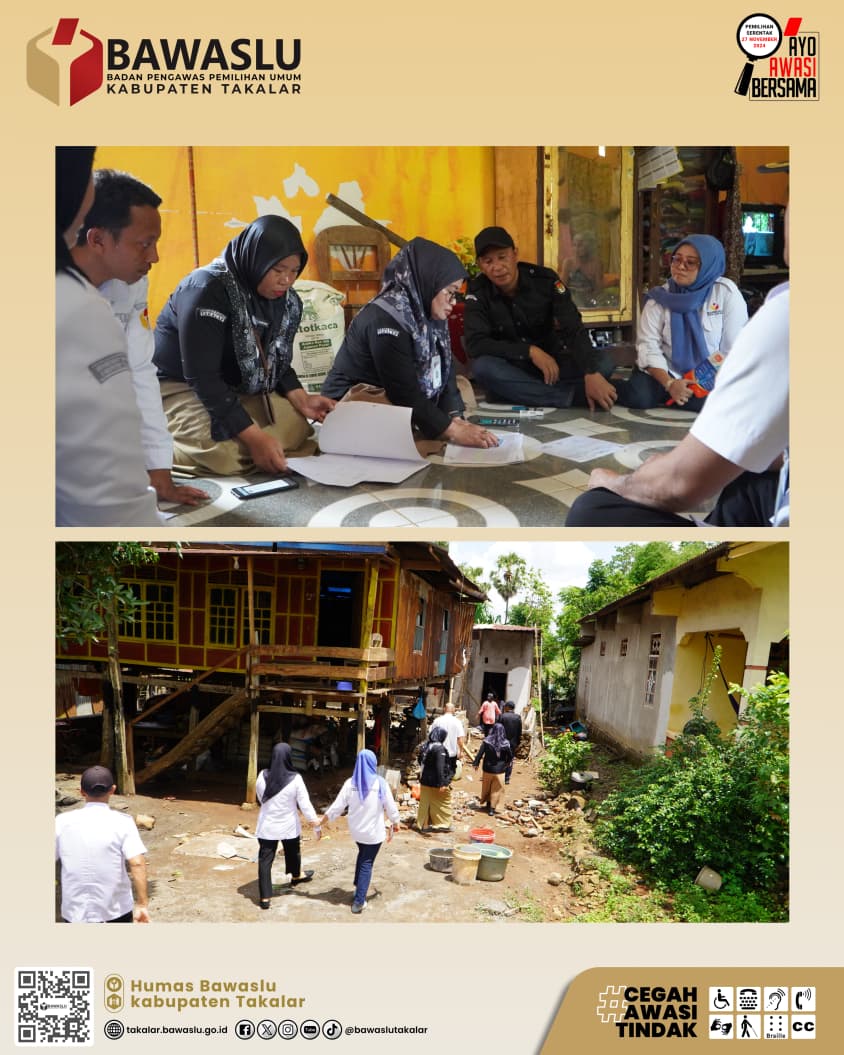 Bawaslu Takalar Awasi Coktas KPU Takalar di Kecamatan se-Kabupaten Takalar