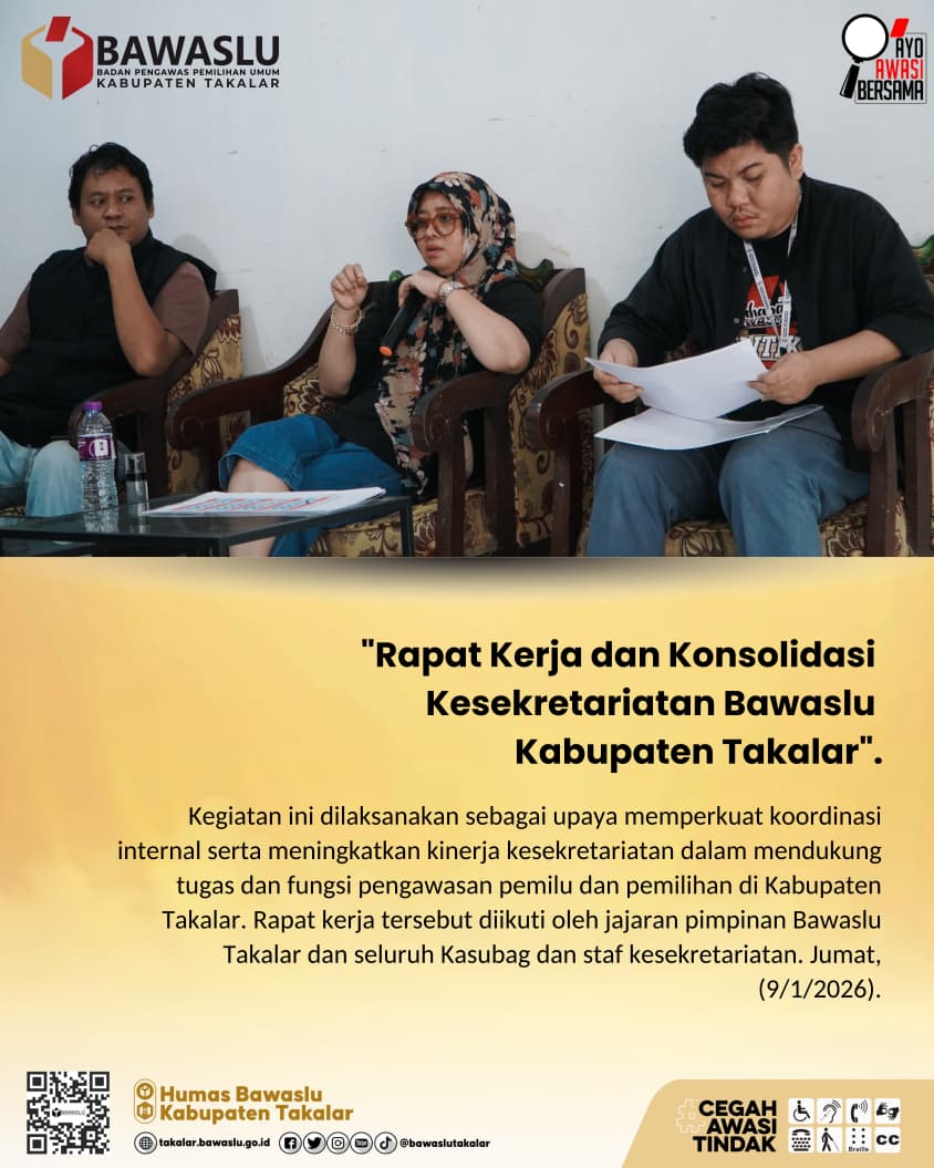 Rapat Kerja dan konsolidasi Kesekretariatan