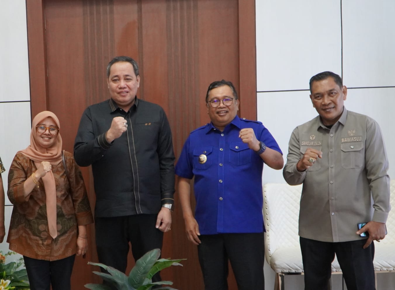 Anggota Bawaslu RI, Herwyn J.H. Malonda Silaturahmi ke Kantor Bupati Takalar