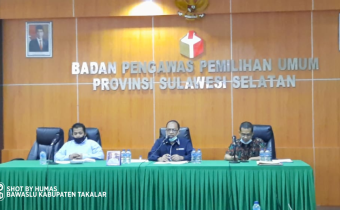 Pengembangan SDM Pengawas, Ketua Bawaslu Takalar Rapat dengan Bawaslu Provinsi Sulawesi Selatan