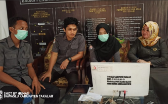 Bawaslu Takalar ikuti Rapat Penyusunan Laporan Akhir Divisi Humas secara Daring