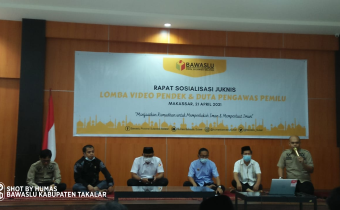 Sosialisasi Juknis Lomba Video Pendek dan Duta Pengawas Pemilu, Bawaslu Takalar Siap Massifkan
