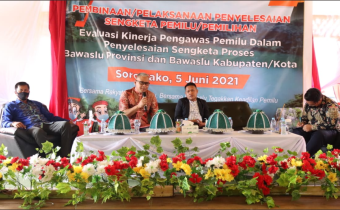 Sambut Pemilu 2024, Bawaslu Takalar ikuti Pembinaan & Evaluasi Penyelesaiaan Sengketa