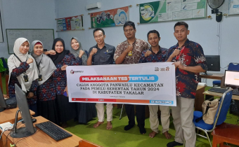 Berjalan Lancar dan Tertib, Bawaslu Takalar Gelar Tes Tertulis Berbasis Online bagi Calon Panwascam
