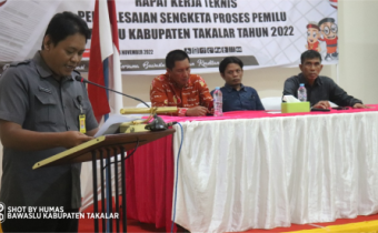 Cegah Potensi Sengketa dalam Verfak Parpol, Bawaslu Takalar Laksanakan Rakernis PSPP
