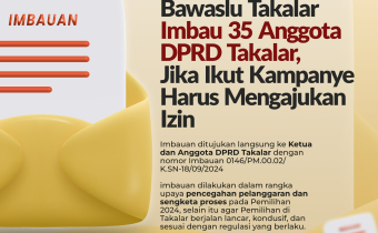 Bawaslu Takalar Imbau 35 Anggota DPRD, Ikut Kampanye Harus Mengajukan Izin