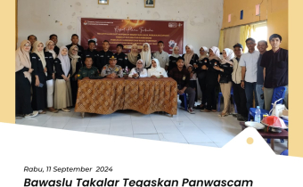 Bawaslu Takalar Monitoring Pengawasan Rekapitulasi DPSHP Tingkat Kecamatan