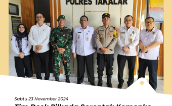 Kapolres Takalar bersama Tim Desk Pilkada Dukung Bawaslu Gerakan Sepekan Tanpa Politik Uang