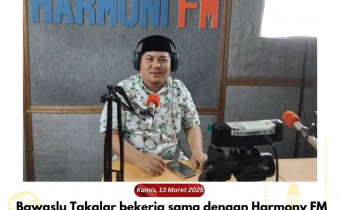 Kordiv HPPH Bawaslu Takalar Sebagai Speaker Talkshow Pengawasan