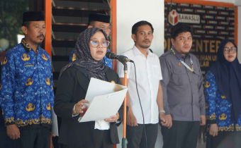 Ketua Bawaslu Takalar Bacakan Naskah Ikrar pada Upacara Peringati Hari Kesaktian Pancasila