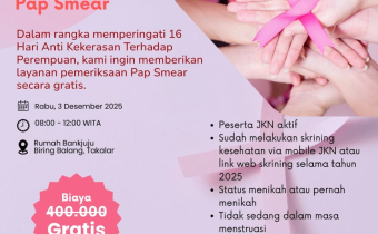 Bawaslu Takalar Bersama Mitra akan gelar Pemeriksaan Pap Smear Gratis