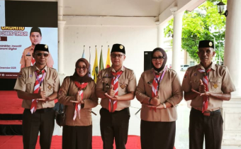 Mabi Saka Adhyasta Pemilu, Ketua Bawaslu Takalar Hadiri Pelantikan Kwarcab Takalar