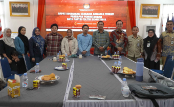 Rapat Koordinasi KPU bersama Bawaslu Takalar Persiapan Pemutakhiran Data Partai Politik Semester II